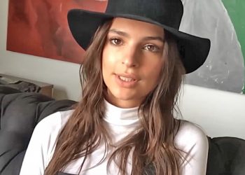 Screenshot from 2 minute interview with American model and actress Emily Ratajkowski by Harriet Verney for LOVE (magazine), http://www.thelovemagazine.co.uk/.